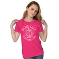 thumbnail image 4 of Funny Nautical Sea Captain Anchor Pun Womens Slim Fit Graphic Tee Brisco Brands M, 4 of 5