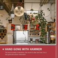 thumbnail image 4 of Traditional Percussion Instrument Chinese Gong Hand Gong with Hammer (Golden), 4 of 4