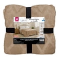 thumbnail image 1 of Cobertor Ligero con Grabado Mainstays Matrimonial Camel, 1 of 4