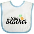 thumbnail image 3 of Inktastic Hawaiian Pineapple Aloha Beaches Boys or Girls Baby Bib, 3 of 4