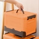 thumbnail image 1 of Caja de Almacenamiento Plegable | Organizador Portátil para Juguetes y Coche | Plástico Resistente con Cubierta de Textura de Madera | Diseño de Apertura Lateral | Ligera con Ruedas y Asas | Ideal pa, 1 of 6