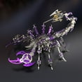 thumbnail image 1 of Purple Colorful Scorpion 3D Metal Puzzle Assembling Model Toy, 1 of 6