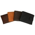thumbnail image 3 of Extra Capacity Genuine Cowhide Leather Bifold Expandable Trifold Wallet 2092 CF, 3 of 19