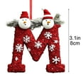 thumbnail image 3 of Moocorvic 26 Initial Letter Ornaments Christmas Tree Decoration Personalized Hanging Alphabet Pendant, M, 3 of 9