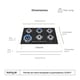 thumbnail image 2 of Parrilla De Gas 6 Quemadores Eurogar Vidrio Templado Negra EU6VT, 2 of 7