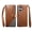 Brown, variant on For iPhone 17 Phone Case,Anti-Scratch PU Leather PU Leather Folio Cover,Two-color Patching Design,Flip Folding Kickstand,With Card Holder,Wrist Strap,Shockproof Phone Case,Green