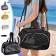 thumbnail image 1 of Bolsa de Natación Neceser Bolsa de Cosméticos de Gran Capacidad Bolso Bandolera DeportivoNegro MNFD, 1 of 6