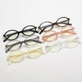 thumbnail image 4 of 7 Pairs of Anti-blue Light Reading Glasses +3.50 Oval Plastic Classic Readers 3.50 for Women, 4 of 7
