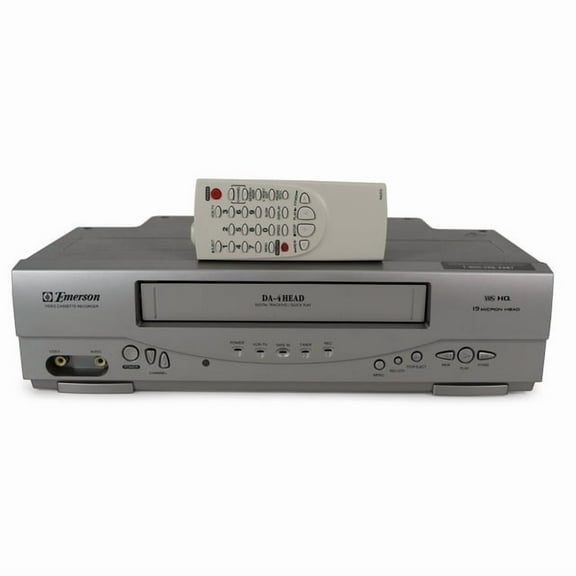 Restored Emerson EWV403 - VCR/ VHS Player - With Original Remote, Cables, User Manual (Refurbished)