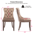 thumbnail image 2 of Bocarali Modern Upholstered Dining Chairs Set of 2, Velvet Kitchen Dining Room Chairs with Nailhead Trim for for Living Room, Bedroom, 2 of 6