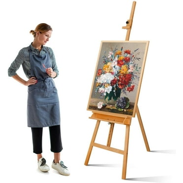 Pirecart Wooden  Art Painting Easel Artist Studio Easel with Artist Tray, Holds Canvas up to 48"