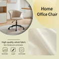 thumbnail image 4 of Home Office Chair, Velvet Fabric Swivel Flower Shape Computer Desk Chair for Home Office or Bedroom, 4 of 19