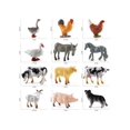 thumbnail image 4 of Animal Farm Simulation Model Toys, Miniature Figures Of Chicken, Duck, Goose, Horse, Cow, Cake Decoration, 12pcs /Set, 4 of 5