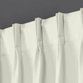 thumbnail image 2 of Homi Drapes Double Pinch Pleated Blackout Curtains Thermal Insulated Room Darkening Drapes for Bedroom/Livingroom Along with 2 Panels,Tiebacks,Hooks (Ivory, 36"x95"), 2 of 5