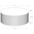 thumbnail image 6 of Jason 2-piece Round Marble Coffee and End Table Set White, 6 of 6