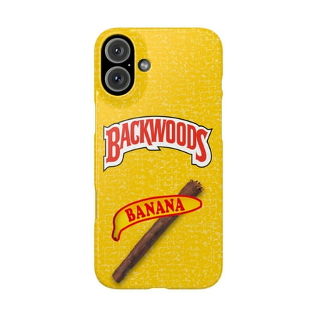 iPhone Slim Case Backwoods Banana Back Woods Yellow Flavor Trendy Gift - iPhone 16 Plus