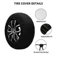 thumbnail image 4 of YFYANG 15'' Tire Cover, Rainbow Geometric Art Universal Spare Wheel Covers, Dust-Proof, Water-Proof, Sun-Proof and Corrosion-Proof, 4 of 9