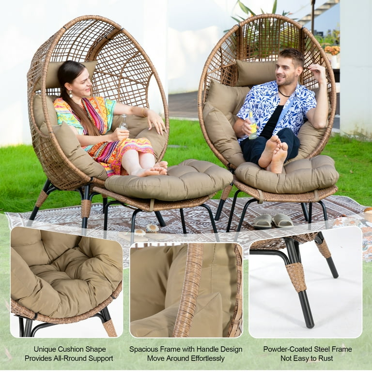 Outdoor hanging chair with footrest new arrivals