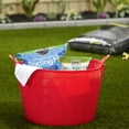 thumbnail image 6 of Tuff Stuff Products F16-RD Large 16 Gallon Plastic Flex Tub with Handles, Red, 6 of 6