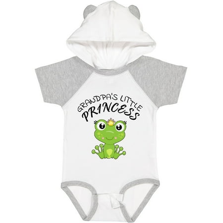 

Inktastic Grandpa s Little Princess- Cute Frog Gift Baby Girl Bodysuit