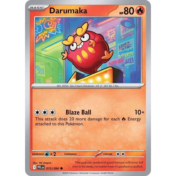Pokemon Phantasmal Flames Common Darumaka #15
