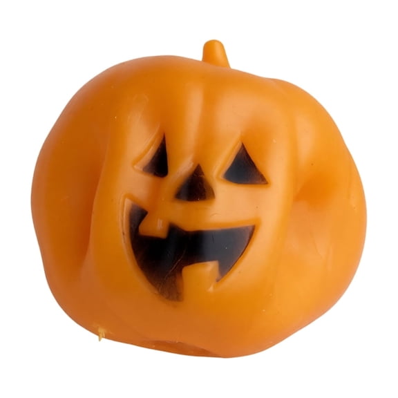 Halloween Pumpkin Squishies Toy, Jack‑o‑Lantern Squeeze Fidget Toy, Soft Stress Relief Sensory Ball 6cm for Teens Adults, Halloween Party Favor Gift