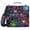 Neon Flowers, variant on 3 Ring Zipper Binder with Shoulder Strap Waterproof Trapper Keeper 2 Inch D-Ring 500 Sheets Capacity Different Flower and Leaf