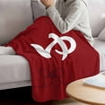 thumbnail image 3 of Japanese Style Blanket Soft Cozy Warm Throw Blanket for Couch, Plush Fuzzy Flannel Fleece Blankets for Sofa, Modern Minimalist Flower Red Bed Blankets Lightweight Gifts for Women, 30"x40", 3 of 9