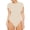 Khaki, variant on Avamo Women T Shirt Bodysuit Solid Color Tops Crew Neck Jumpsuit Sexy Bodysuits Beach Khaki XL