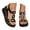 Black, variant on IWRICH Soled Sandals for Women Flat Sandals Comfort Open Toe Wedge Sandals with Adjustable Buckle Arch Support Summer Shoes White 9