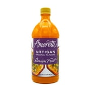 Amoretti - Natural Passion Fruit Artisan Flavor Paste 2.2 lbs - Use In Pastry, Savory, Brewing & Ice Cream Applications, Preservative Free, Gluten Free, No Artificial Sweeteners, Highly Concentrated