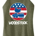 thumbnail image 3 of Woodstock - Original Poster - Americana - Juniors Cropped Racerback Tank Top, 3 of 5