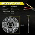 thumbnail image 2 of 14" LED Spare Tire Brake Light Rear Lamp Dual Ring For Jeep Wrangler JK 07-18 US, 2 of 12