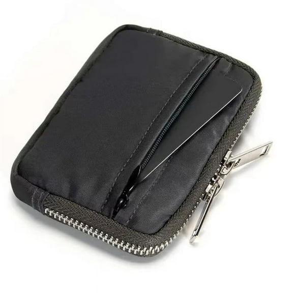 Men'S Wallet with Earbuds Storage - Multi-Functional Credit Card Holder and Coin Purse Zipper for Travel