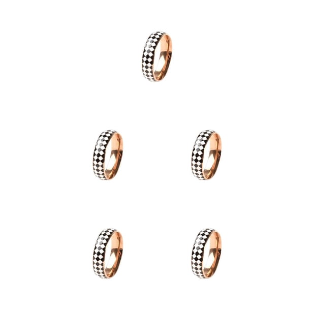 Anillo Sonducket diseño tablero de ajedrez dorado Talla 9