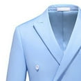 thumbnail image 6 of Horkkom Mens Suits Classic Fit 2 Piece Double Breasted Blazer Dress Pants Suits for Party Wedding and Business, 6 of 8