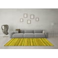 thumbnail image 3 of Ahgly Company Indoor Rectangle Abstract Yellow Modern Area Rugs, 6' x 9', 3 of 4