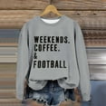 thumbnail image 4 of Women's Autumn Winter Rugby Print Round Neck Long Sleeve Casual Athletic Pullover Sweatshirt Top, 4 of 5
