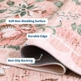 thumbnail image 6 of Garvee 8'x10' Modern Retro Floral Area Rug Washable Printed Carpet, Non Slip Low Pile Indoor Rug for Living Room Bedroom Dining Room, Pink, 6 of 10
