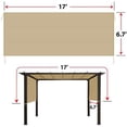 thumbnail image 6 of 17' L x 6.7' W Universal Replacement Canopy for Pergola Structure Outdoor (Canopy Only) (Green), 6 of 8