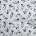 thumbnail image 1 of oneOoneCottonPoplinTwillSkyBlueFabricAsianJapaneseKoiFishSewingMaterialPrintFabricByTheYard56InchWide, 1 of 4