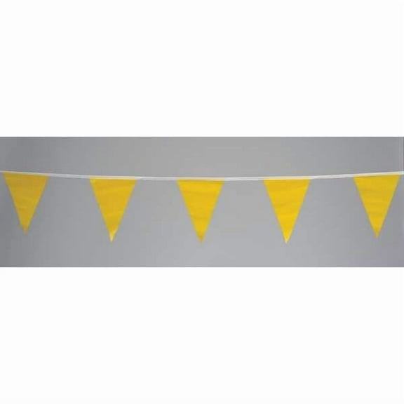 Cortina Safety Products Pennants,Vinyl,Yellow,60 ft. 03-405-60