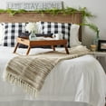 thumbnail image 4 of DII Natural Tone Diagonal Stripe Acrylic Throw, 4 of 5