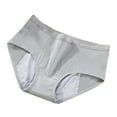 thumbnail image 2 of dazeni Women Menstrual Leakproof Panties Mid Waist Panties Lightweight Breathable Cotton Underwear Rib Knit Seamless Underwear Fashionable Bikini Shorts X-Large, 2 of 7