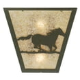 thumbnail image 3 of Meyda Tiffany 112770 13" W Wild Horse Right Wall Sconce - Silver, 3 of 5