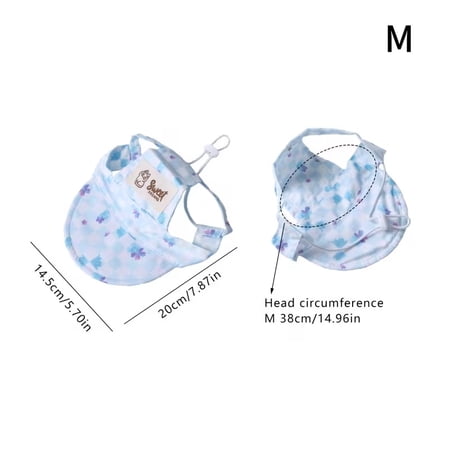 Adjustable Pet Sun Hat - Ear-Exposed Visor Cap for Cats and Small Dogs - Lightweight & Breathable Design for Outdoor Fun
