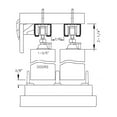 thumbnail image 5 of Sliding Closet Bypass Doors 84 x 84 with hardware | Quadro 4002 White Silk with Frosted Opaque Glass | Sturdy Top Mount Rails Moldings Trims Set | Kitchen Lite Wooden Solid Bedroom Wardrobe Doors, 5 of 6