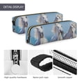 thumbnail image 5 of Ratiio Horses Running Through The Water Pattern Leather Pencil Case, Pencil Pouch with Durable Zipper, Compact and Stylish Organizer for Stationery, Art Supplies, Travel Essentials, 5 of 8