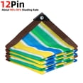 thumbnail image 1 of 4 Kinds of Style Thicken 12Pin Anti-UV 90% Shading Rate HDPE Sun Shade Net Pergola Camping Mesh Outdoor Awnings Swimm Pool Cover1x6m He Qiyong unisex, 1 of 2