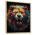 thumbnail image 2 of Designart "Expressionist Grizzly Bear Representation II" Animals Bear Floater Framed Wall Decor, 2 of 5